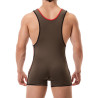 Barcode Berlin Combi Singlet Allan Kaki-Rouge